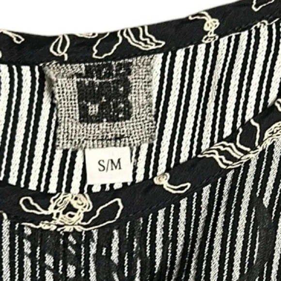 Y2K embroidered blouse,boho,multi media,3D floral,gorpcore,office siren,made US - Picture 12 of 13